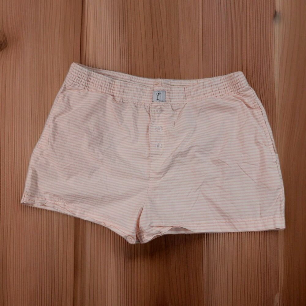 Pink Striped Better Together Dreamy martini  Pajama Shorts Nights Collection L